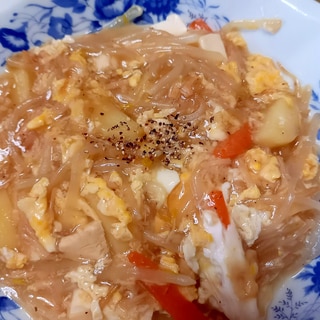 木綿豆腐の貝柱餡かけ